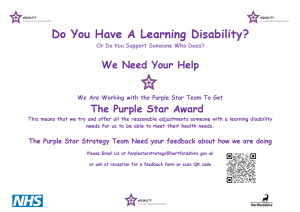 Reasonableadjustmentpurplestarposter